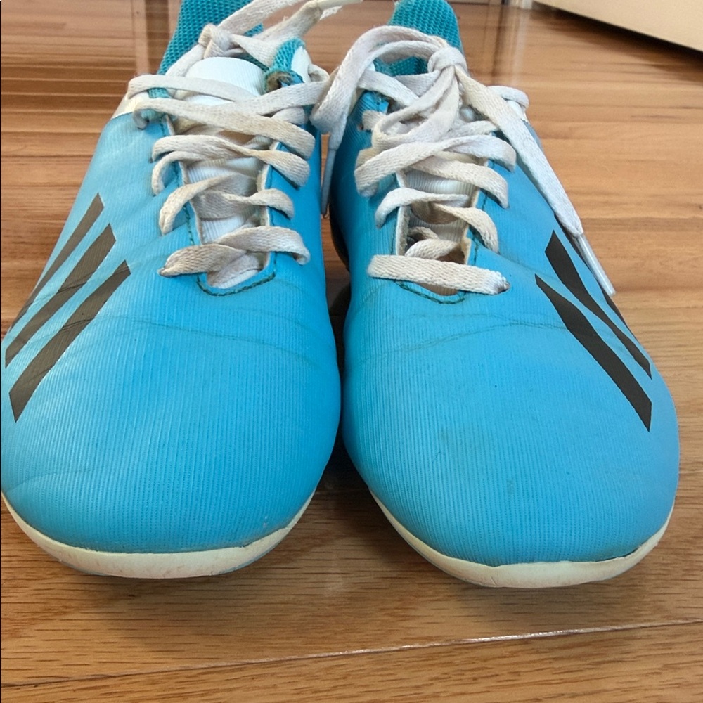 Adidas X 19.4 Youth Soccer Cleats Size 4.5 Blue White Firm Ground Shoes - Picture 7 of 7